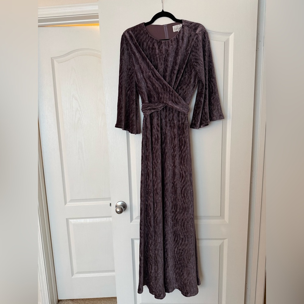Dainty Jewells Plum Long Sleeve Dress